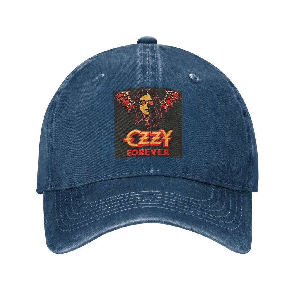 Ozzy Osbourne Merch Album Cover Washed Denim Cap Casual Baseball Caps Adjustable Hat Summer Unisex Baseball Hats
