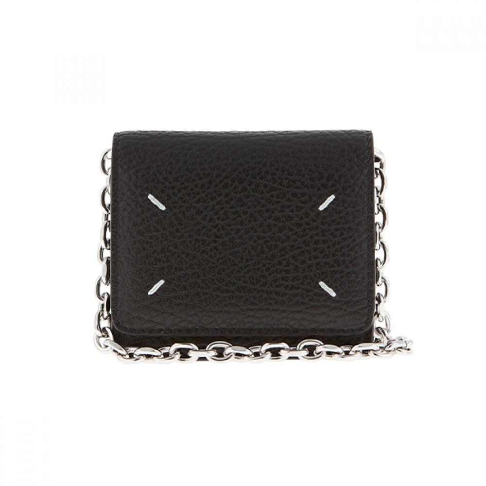 Maison Margiela Sa3ui0009 P4455 T8013 Stitch Grain Woc Chain Card Holder