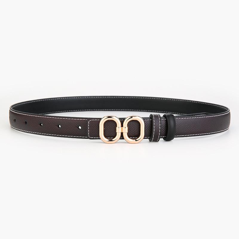 Leather Womens Waist Belt With Alloy Buckle For Office Wear And Daily Fashion