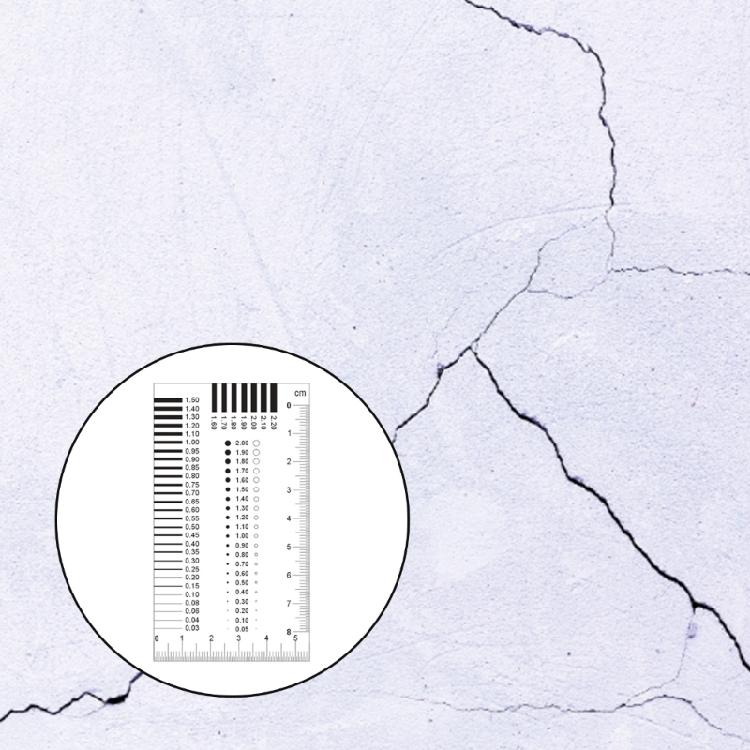 Plastic Crack Width Analyzers Cards with Abrasion Resistant Film Upgrades for Accurate Material Quality Control Testing