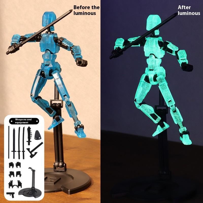 Farbkasten Glückspuppe 13 Mehrgelenk-bewegliches Puppenspielzeug der 3. Generation Schaufensterpuppe DIY Ganzkörper-Dekompressionsartefakt