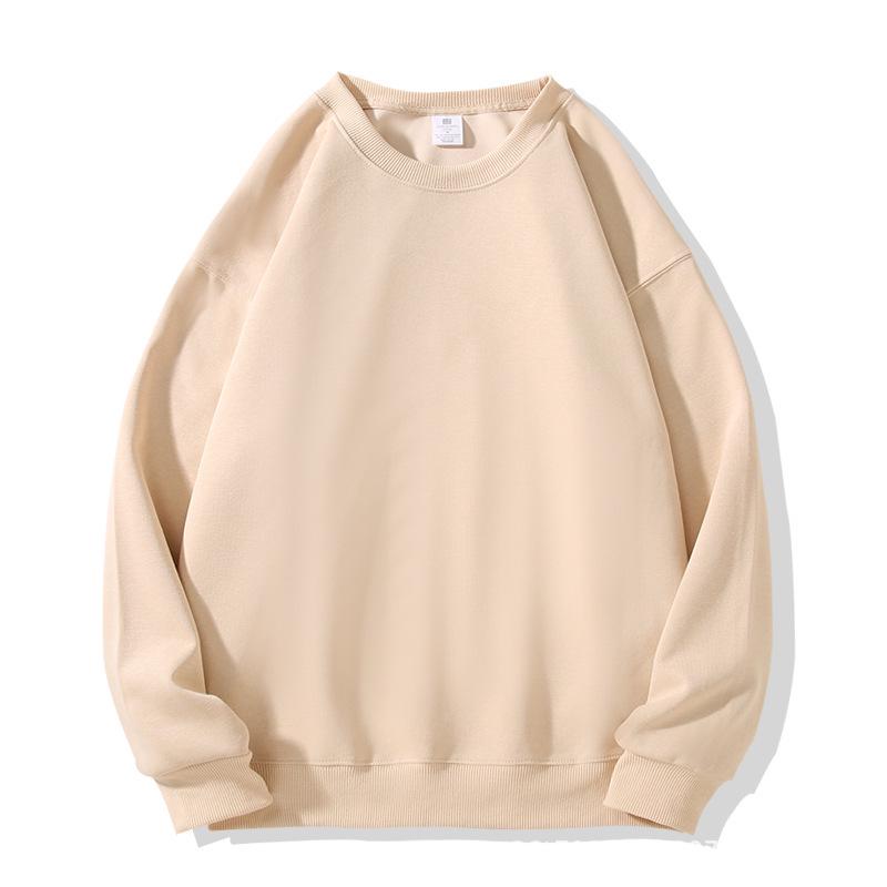 2025 Autumn/Winter Women's Casual Loose Round Neck Solid Sweatshirt - American Style Trendy Top
