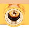 Hexagonal Body Canister Adapter Gold Gas Conversion Connector  Backpacking Trips