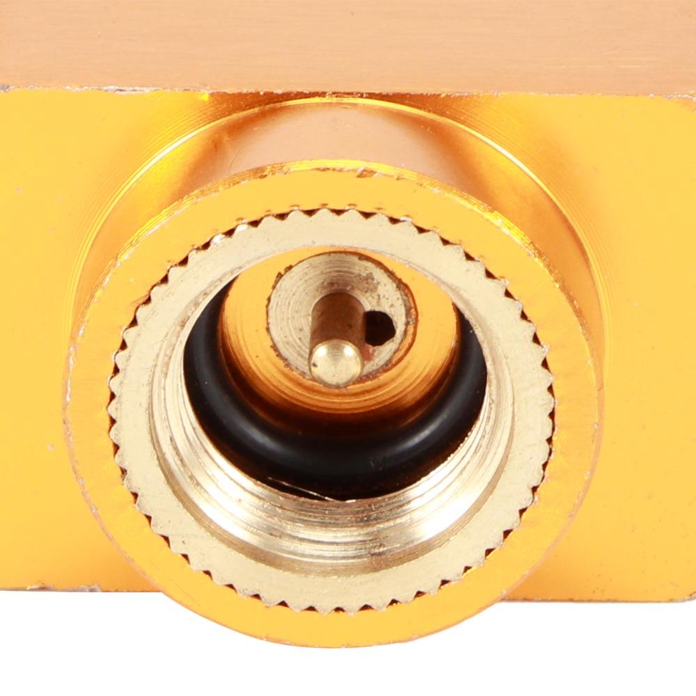 Hexagonal Body Canister Adapter Gold Gas Conversion Connector Backpacking Trips