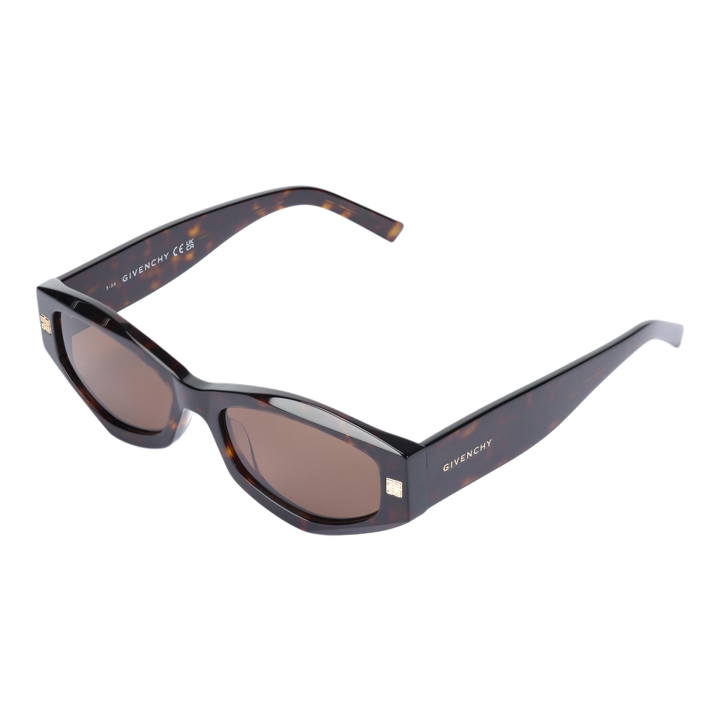 Givenchy Logo Design Acetate Irregular Shape Sunglasses Men sunglasses Brown GV40062I-01A-52J F,Brown