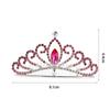 Birthday Gifts Princess Aisha Tiaras Rhinestone Hairpin Children Girls Hair Comb Crystal Crowns