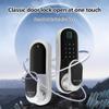 Smart Door Lock Keyless Entry Door Lock Handle with 2 Cards and 2 Keys Biometric Door Lock App Remote Operation WiFi