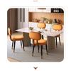 Italian Luxury Soft Upholstered Dining Chair Home High-Quality Backrest Multi-Functional Stool for Small Apartment