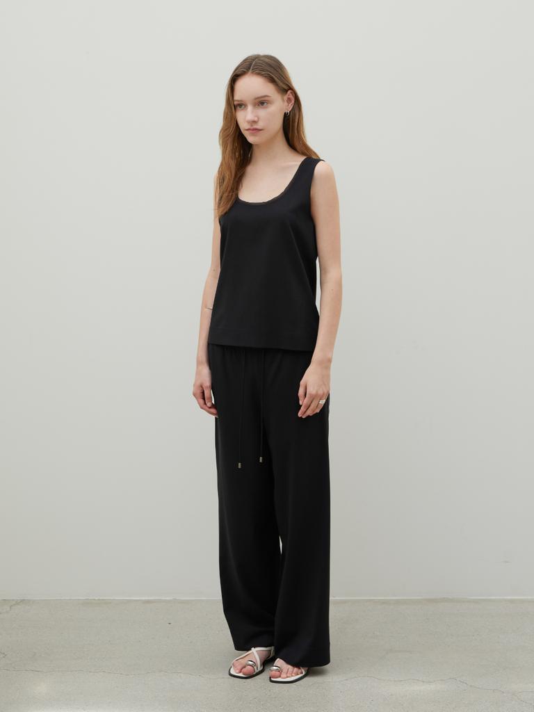 THE BOONDOCK SAINTS Drawstring Silk Trousers Black