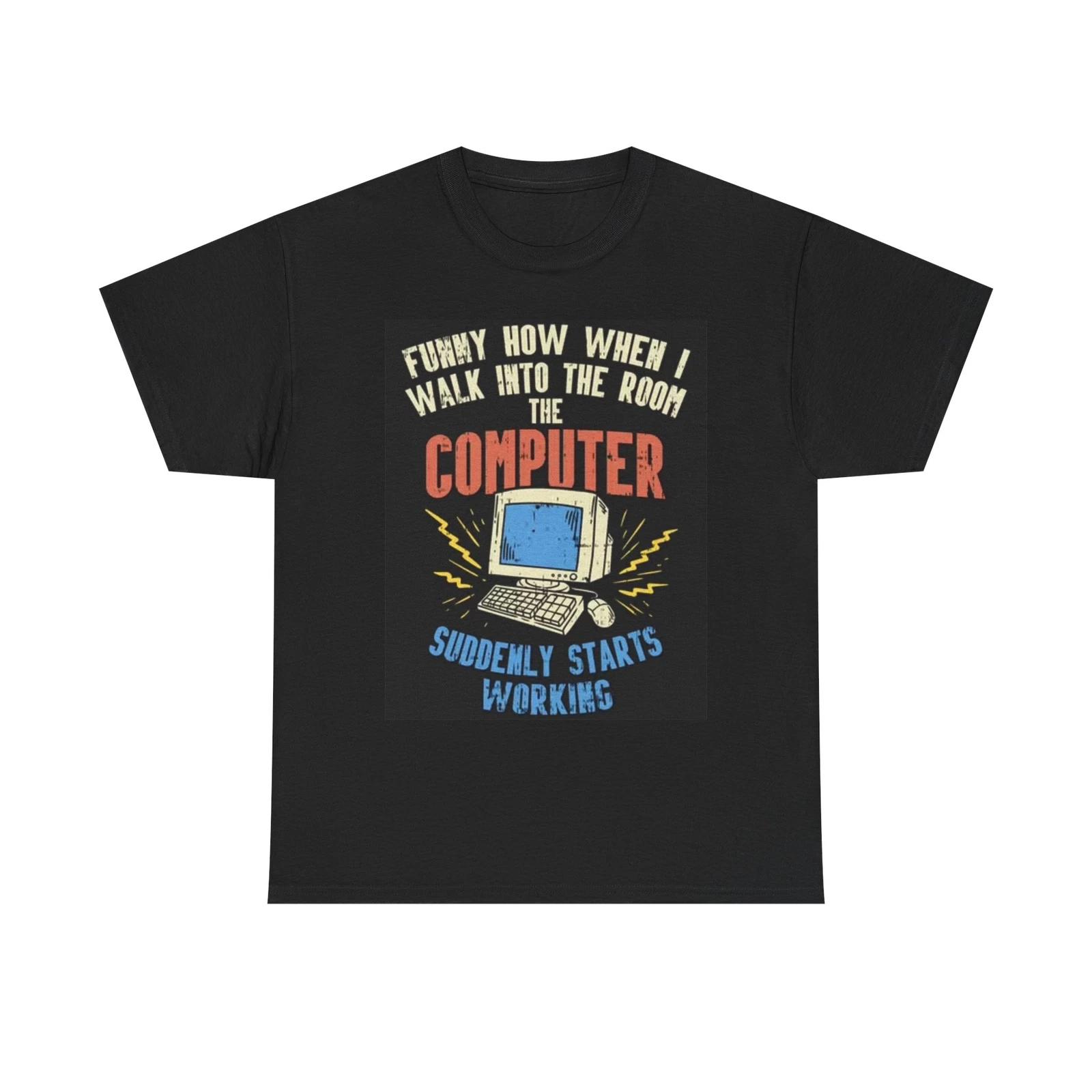 Men s and Women s T-shirts IT Department Funny M