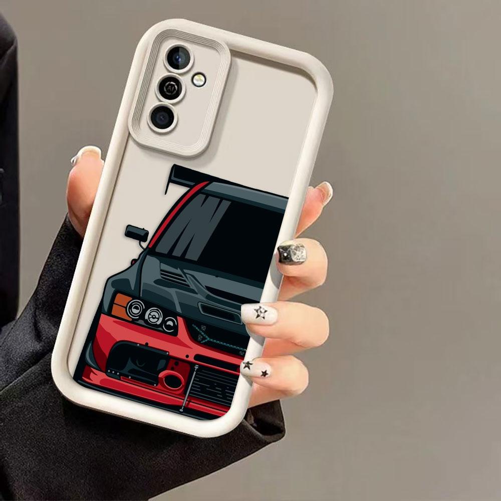 Carton Sports Car JDM Drift Phone Case For Realme C75 C71 C67 C65 C63 C55 C53 C35 C33 C31 C30 C21Y C21 C20 C15 C11 C2 GT 6 Cover REALMEC71(C73)