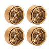 4 Stück Beadlock Felgennabe Messing Schwer 1,9 Zoll für Axial SCX10 90046 AXI03007 D90 D110 TF2 für