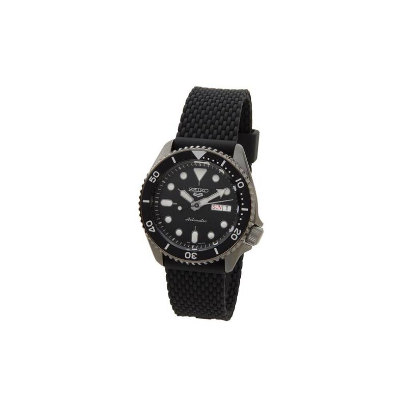 SEIKO No. 5 Series Classic Fashion Watch Mechanical Movement Steel Strap Men's Watch Black Dial SRPD65K2