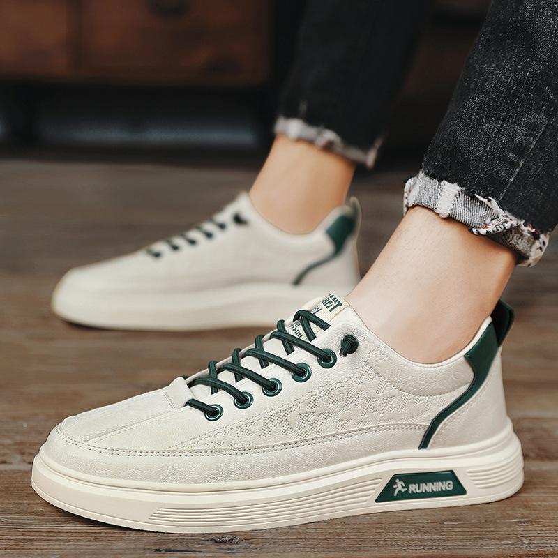 

Spring Men s Shoes 2024 New Sports Little White Tide Shoes Student Teen Casual Sneakers Men s Low-Top Flats 44
