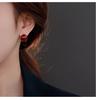 French Earrings, Niche Design, High-End Earrings, Women's Red Temperament, Socialite Earrings