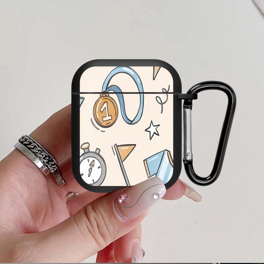 Earphone Cases Cover Case For Airpods 2 3 4 Pro3 Pro Pro2 1 Football Medal