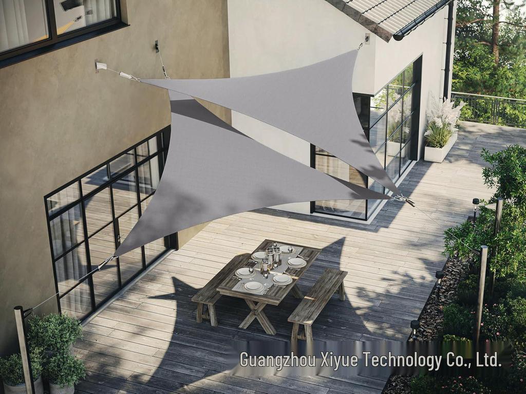 Polyester Sunshade Sail Canopy - UV Protection for Outdoor Camping and Courtyard