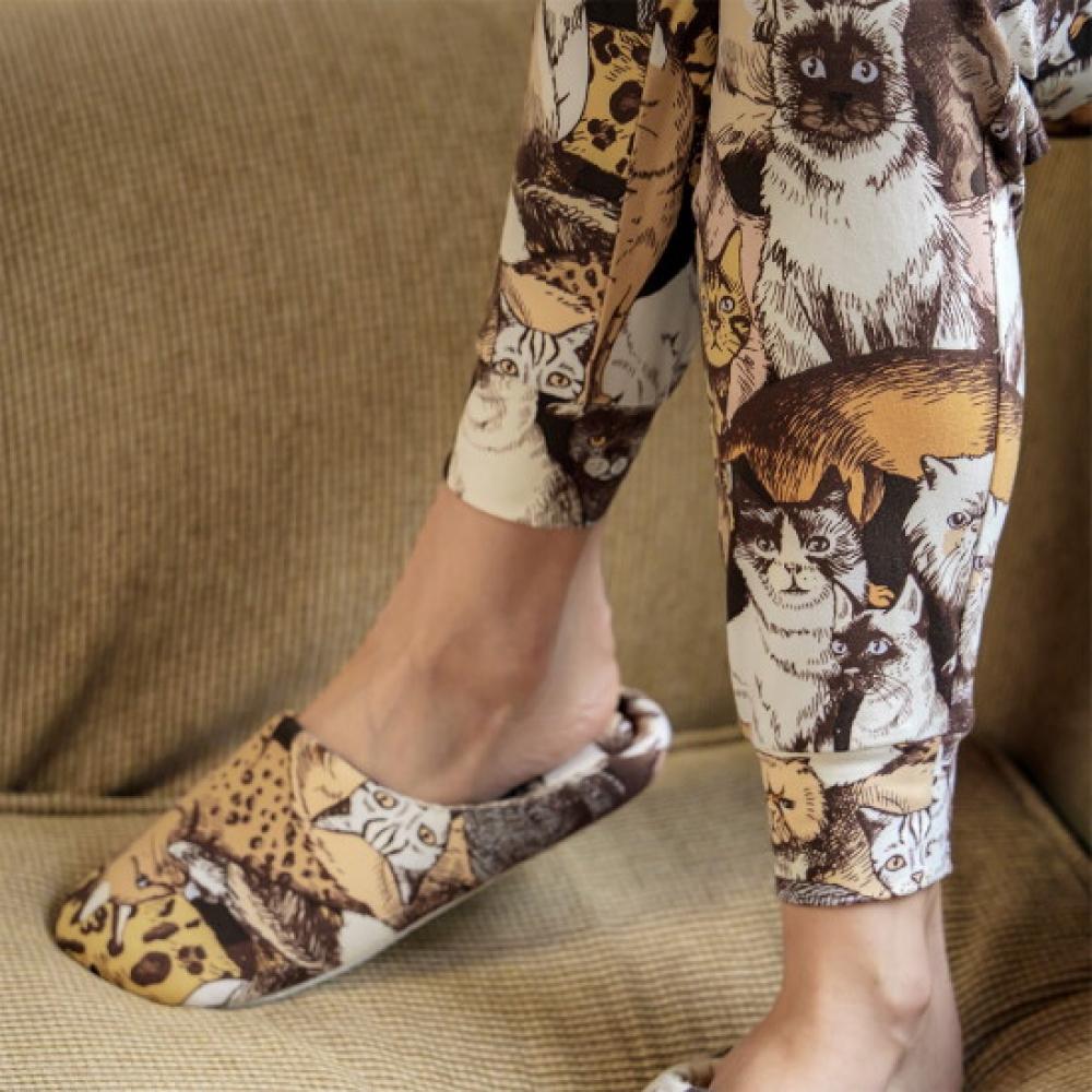 L Affair Cats Soothing Warm roLL Up Jogger Pants Cocoa Lwkkapt0190 Cg
