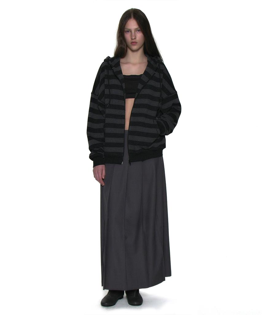 Partimento Woman (Set) Three-Way Transform Pleated Skirt_Charcoal