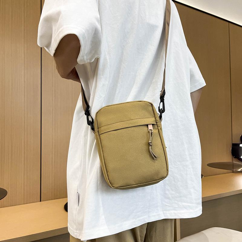 2024 Mori Style Men's Trendy Minimalist Crossbody Bag: Casual Small Phone Shoulder Bag