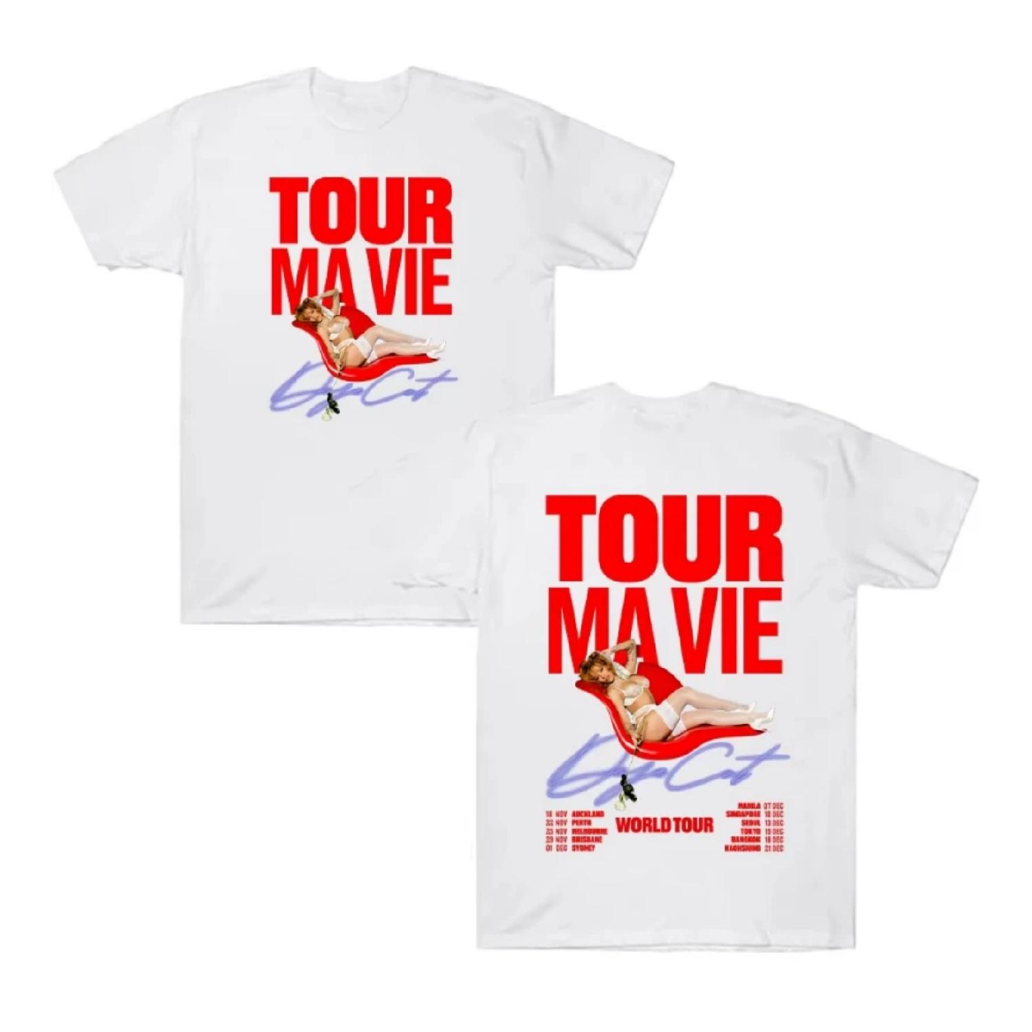 

Doja Cat World Tour 2025 Graphic T Shirt Men s Clothing Harajuku Fashion Unisex Cotton T-shirts Casual Cozy Oversized Streetwear XXXXXL чорний