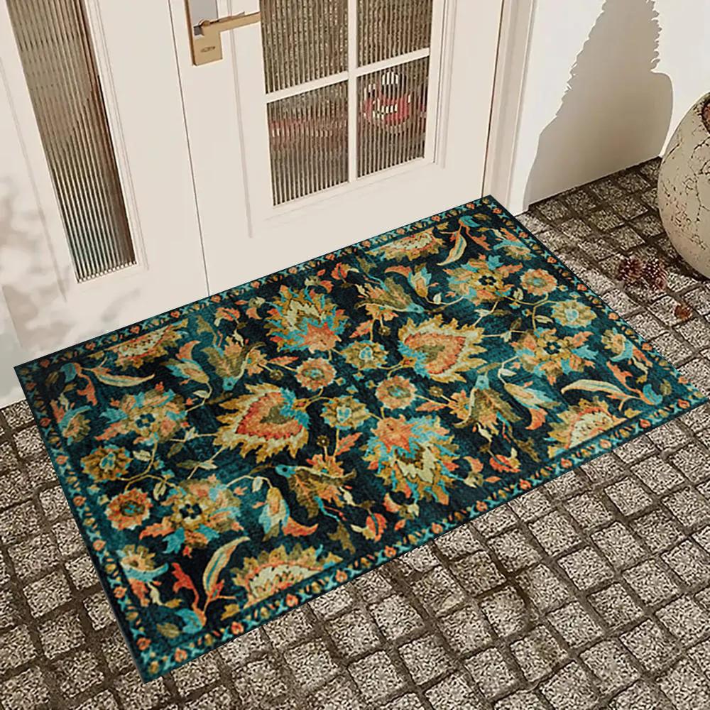 Tappetino d'ingresso Classico Retrò, Tappeto per Soggiorno di Casa, Tappetino Resistente allo Sporco per Camera da Letto, Tappeto per Divano, Tappeto per Cucina