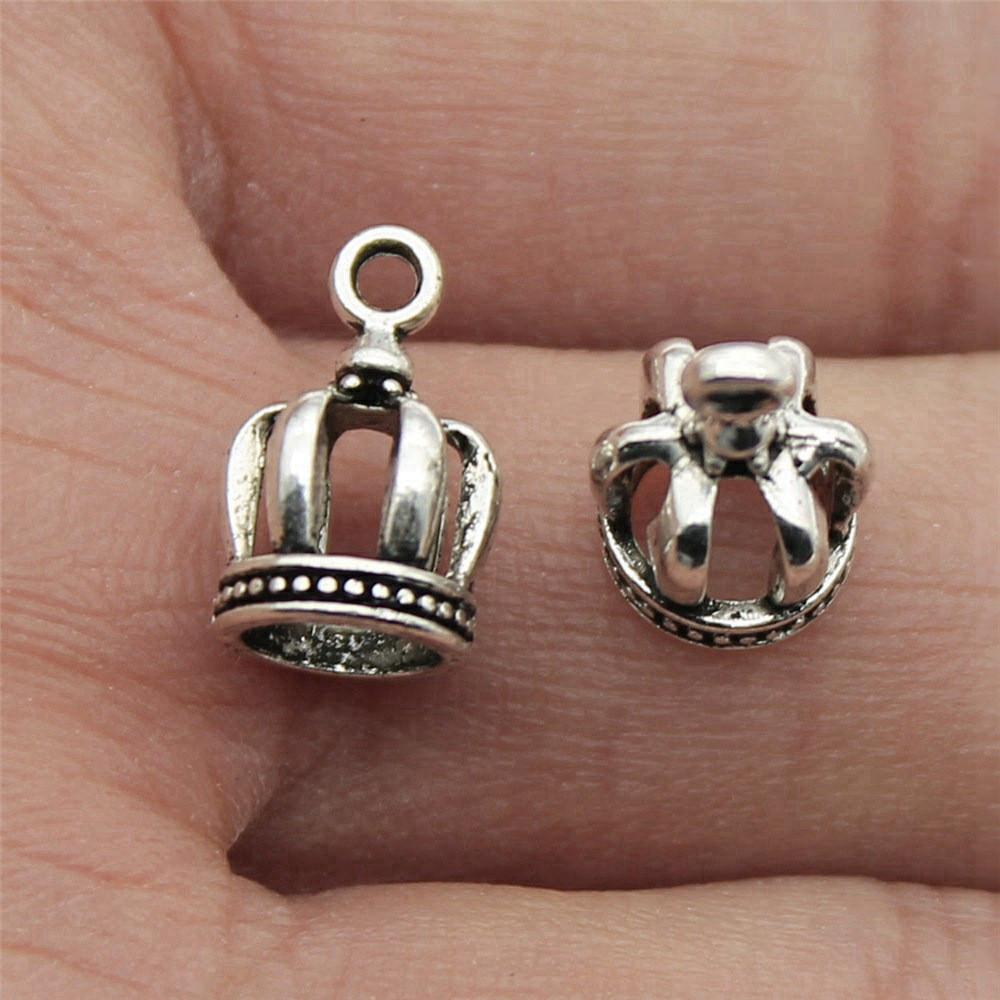 Charms Crown Pendants Minimalist Jewelry Components QC035