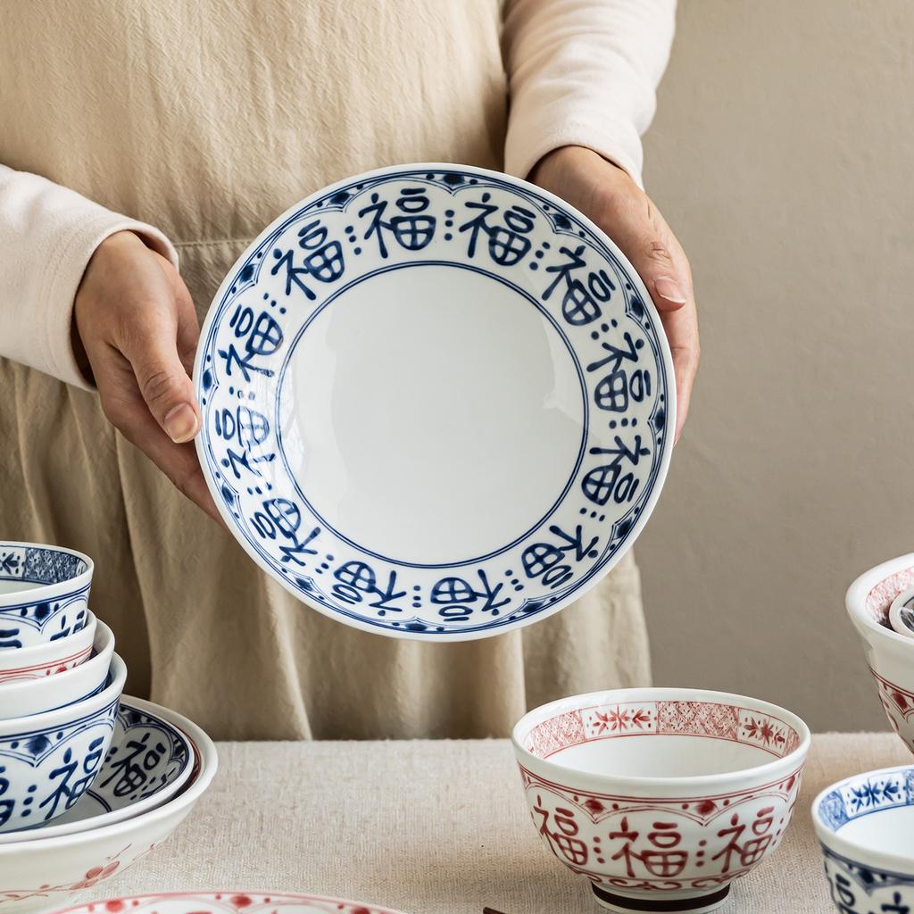 Large Soup Bowl Household Ceramic Bowl Chinese Restaurant Noodle Soup Bowl Thickened And Durable Tableware Bowl