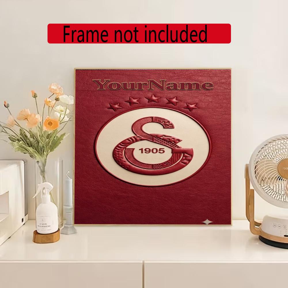 Galatasaray Customize Your Name Diamond Painting Round Diamond Rhinestones Mosaic Diamond Embroidery Wall Paintings Rhinestones Gift Frameless