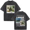 Washed Vintage Rapper Kendrick Lamar Album Merch Tshirts Unisexs Clothing Hip Hop Retro Oversized Tshirt Fashion Trend Tee Shirt