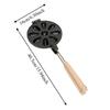 9-Cavity Walnut Cookie Mold Long Handle Double-Sided Walnut Cookie Maker Durable Non-Stick Egg Tart Mold Home Bakery