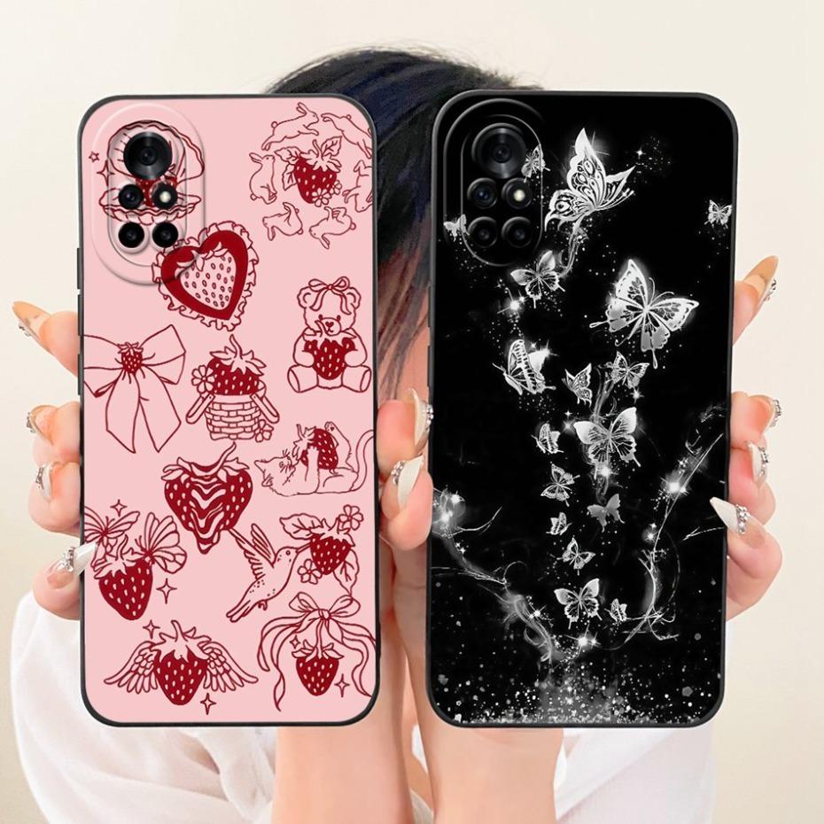 Cute Printed Phone Case For Huawei Nova 8 8i Soft Silicone Shockproof Cases For Huawei Nova8 Nova8i Covers Bumpers