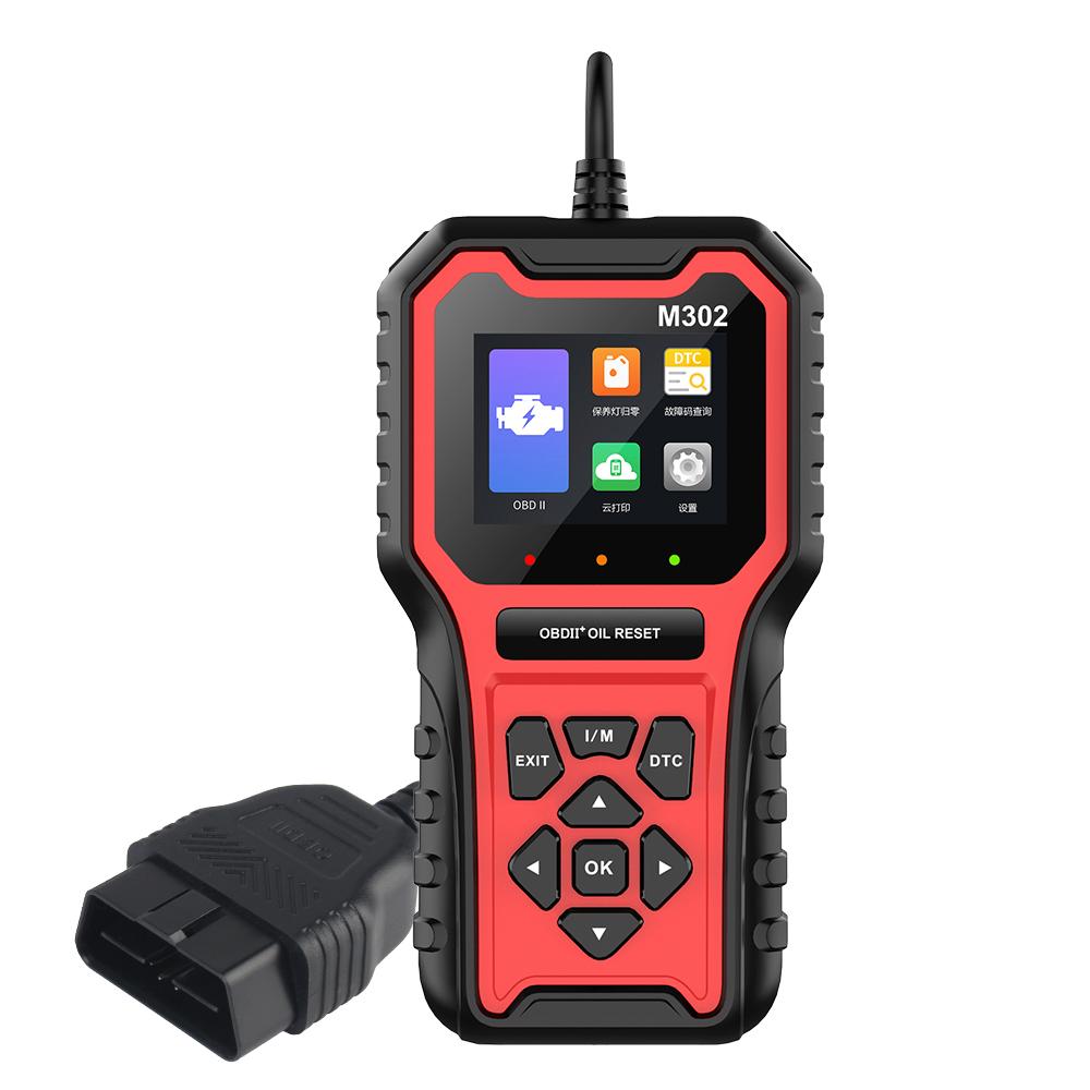 Lettore Codici di Errore M302 Strumento di Diagnosi Guasti Automobilistici Multilingue Accessori Auto Scanner OBD2 per Auto