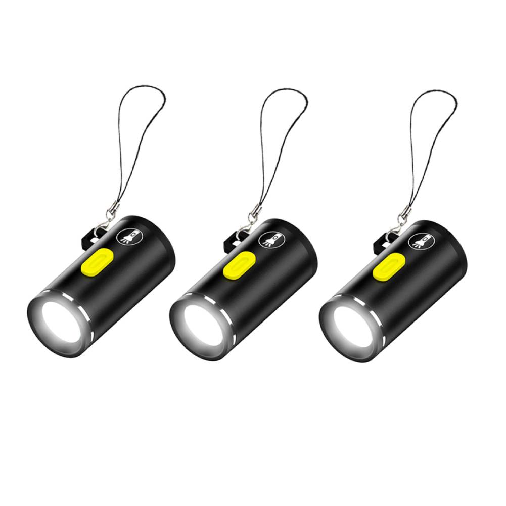 LED Small Pocket Flashlight Type C Powered Portable Camping Flashlight Outdoor Emergency Light for Outdoor Hiking Camping