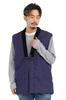 Tayutaf Poncho Sleeveless Made In Purple and Size L Men's Kurume-woven Hanten, Japan, Brown,