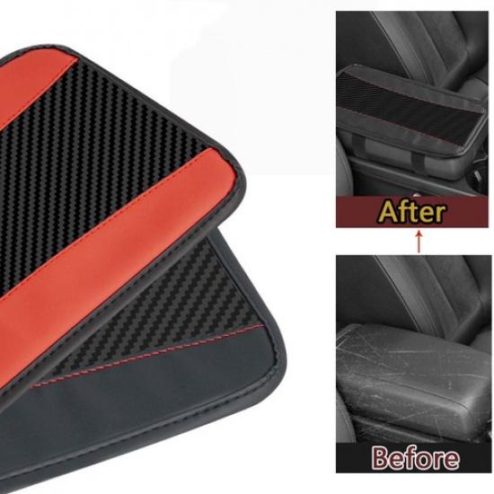 1pc Armrest Cover Pad Center Console Leather Cushion Car Interior Accessories