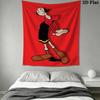 Popeye Wall Tapestry Aesthetic Wall Hanging Printed Fabric Blanket Decorative Tapestries for Bedroom Living Room Home Decor