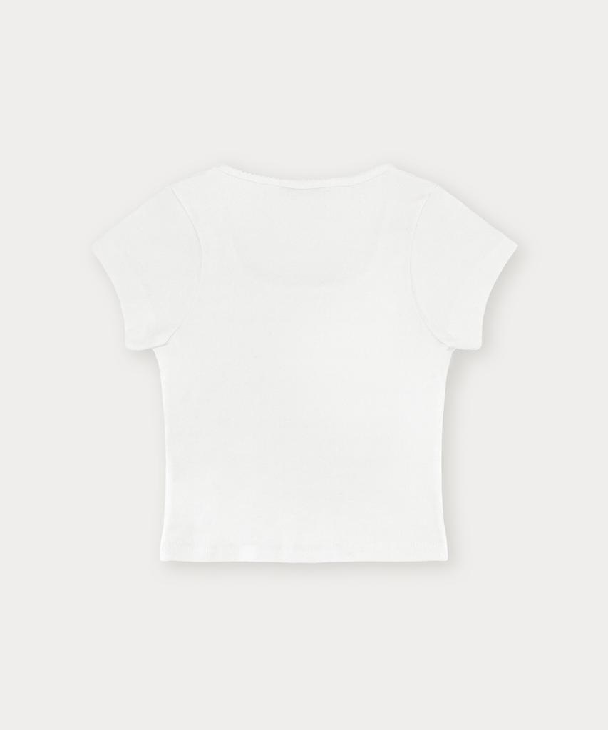 Sseomweeobeoteo Ribbon Square Top - Ivory