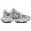 New MLB New York Yankees Breathable Lightweight Height Increasing Low Top Chunky Sneakers Unisex Dark Gray 3ASHC055N-50GRS