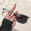 Unisex Photochromic Square Glasses Frame with Anti-Blue Light Plano Lenses