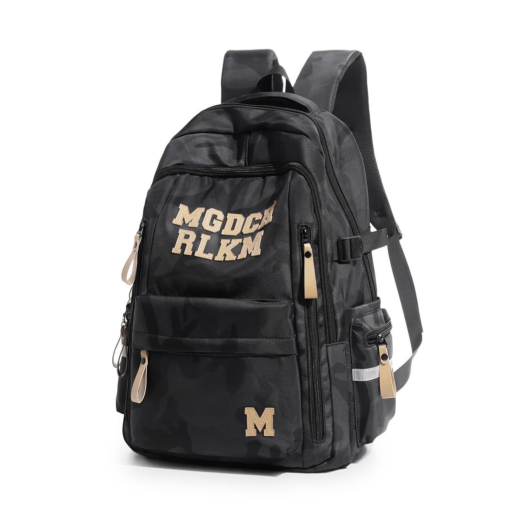 Schoolbag American camouflage tooling wind backpack trendy cool high quality air cushion model junior and high school handsome sports student training