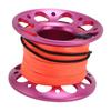 15m Cable Scuba Diving Reel Aviation Aluminum Diving Line Reel with Double Ended Hook for Outdoor Boating Marine