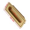 Brass Recessed Handle 105x38x11.5mm Flat Finger Pull Design Flush Pull Handle With 2 Installation Screws Brass Cabinet Hardware