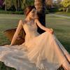 Summer Vacation Suspender Ruffle Dress Slim Yunnan Travel Mori Fairy Skirt Sanya Beach Skirt
