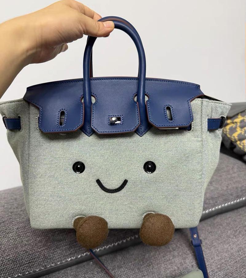 Нишевая сумка-сумка Jollycatlm: Милая плюшевая сумочка-эльф 25x17x14 cm