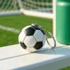 Keychain Pendant with LED Light Realistic Football Design Keyring Compact Bag Decoration Night