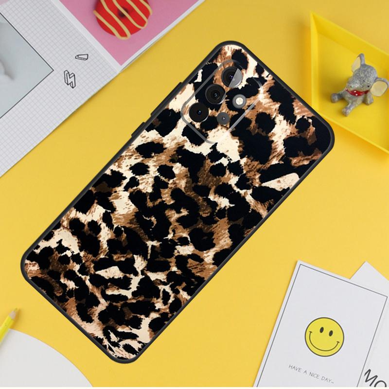 African Leopard Print Case For Samsung Galaxy A36 A16 A56 A06 A54 A34 A14 A13 A53 A12 A22 A32 A52 A35 A17 A15 A55