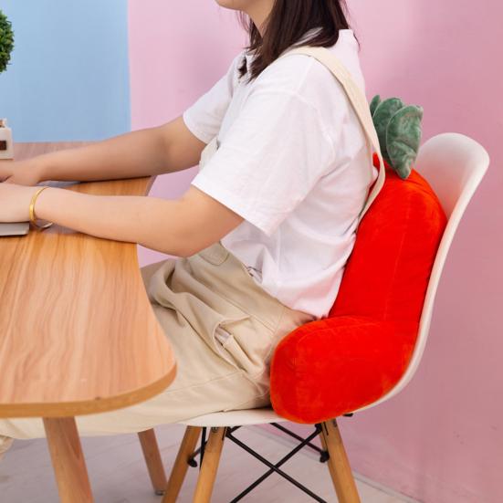 Waist Cushion with Arm Support Cartoon Plush Throw Pillow Stuffed Waist Pillow Back Cushion for Sofa Bed Couch Office Chair