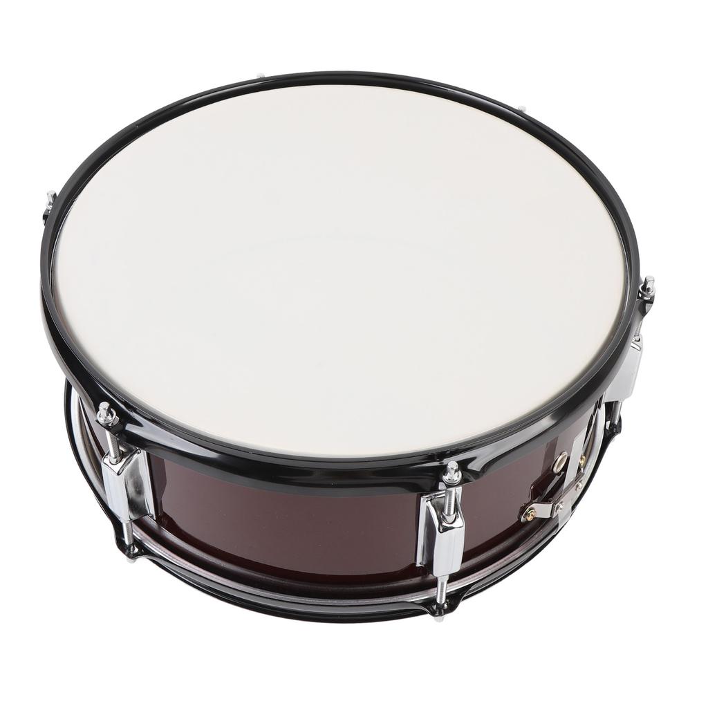 14x5.5in Snare Drum Set Blue Transparent Polyester Drumhead Professional Snare Drum Wine Red Finish