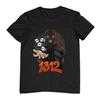 Summer Men's Popular Round Neck Short Sleeved T-shirt with Alphanumeric Printing Soft and Loose Oversized T-shirt for The Street